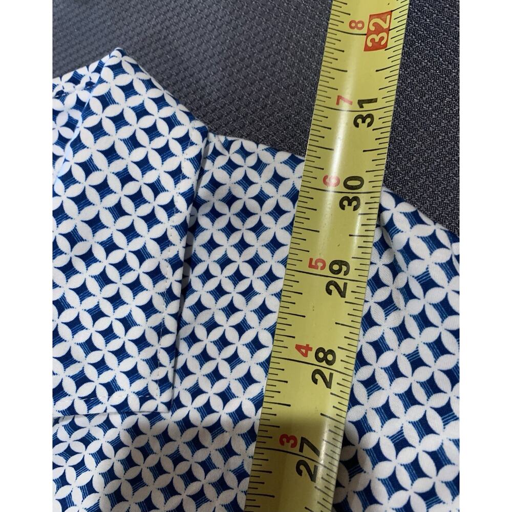 NWT Murano Liquid Luxury Mens Slim Fit Cotton Polo Blue White XL - Picture 9 of 9